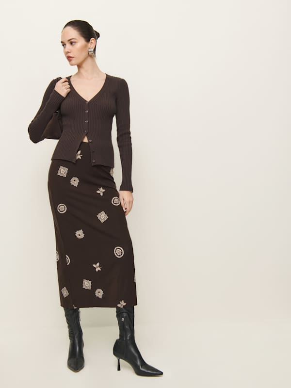 Maria Knit Skirt - Palace